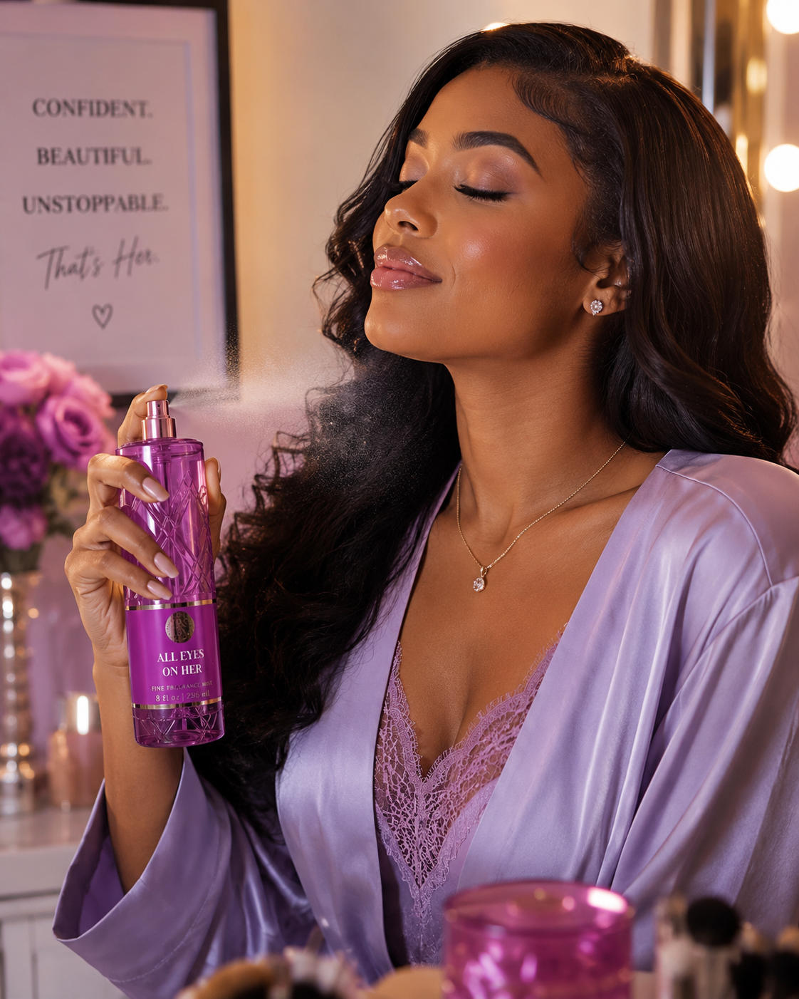 All Eyes On Her Fine Fragrance Mist – Blackberry Jasmine Body Spray 236ml