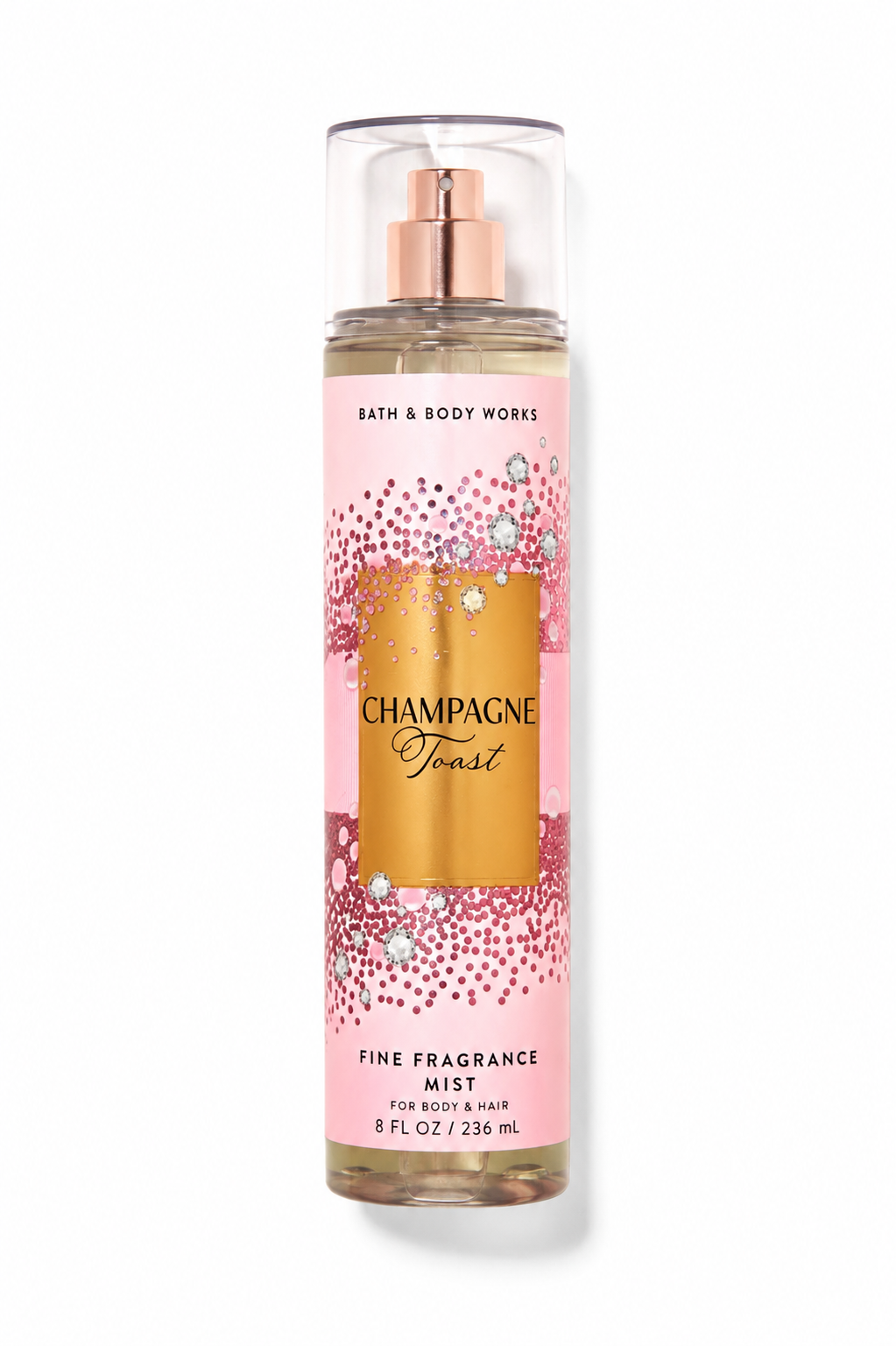 Bath & Body Works Champagne Toast Fine Fragrance Mist – Sparkling Fruity Body Spray for Women (8 fl oz / 236 mL)