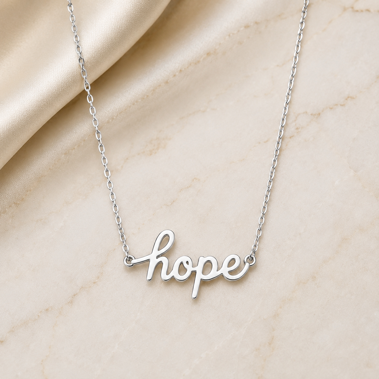 Silver Hope Necklace