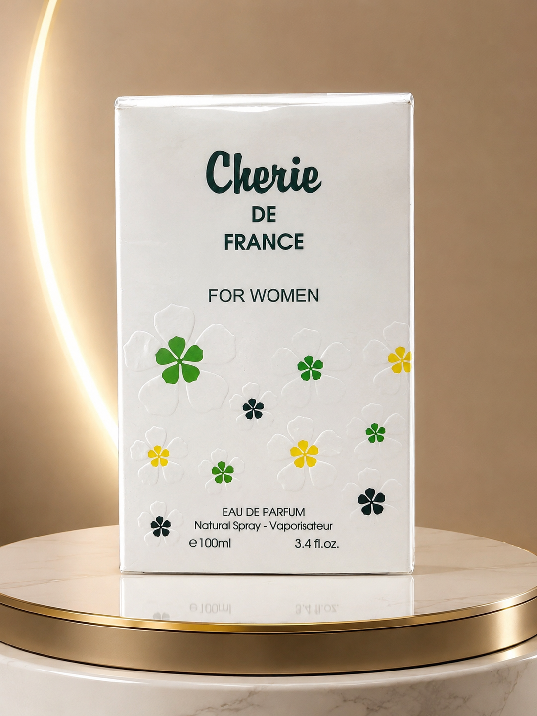 Cherie De France Eau De Parfum for Women 100ml (3.4 fl oz) – Elegant Floral Women's Perfume | Long Lasting Fragrance
