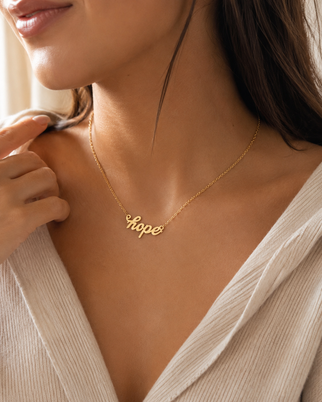 Hope Gold Stainless Steel Necklace for Women | Miss Michou’s Shop