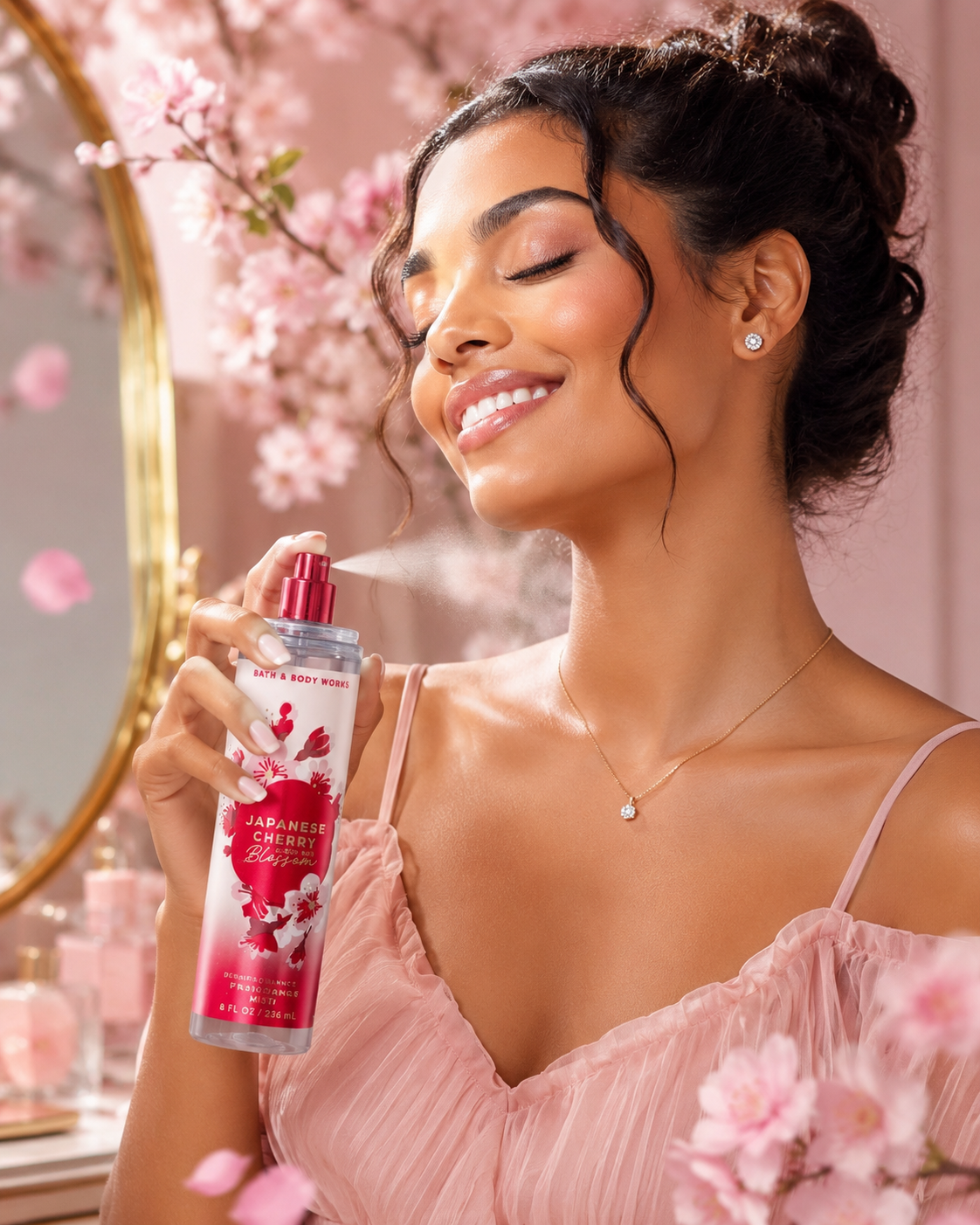 Bath & Body Works Japanese Cherry Blossom Fine Fragrance Mist – 8 fl oz / 236 mL