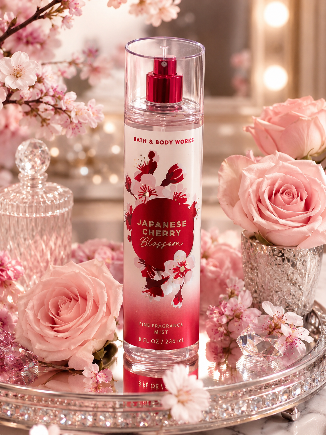 Bath & Body Works Japanese Cherry Blossom Fine Fragrance Mist – 8 fl oz / 236 mL