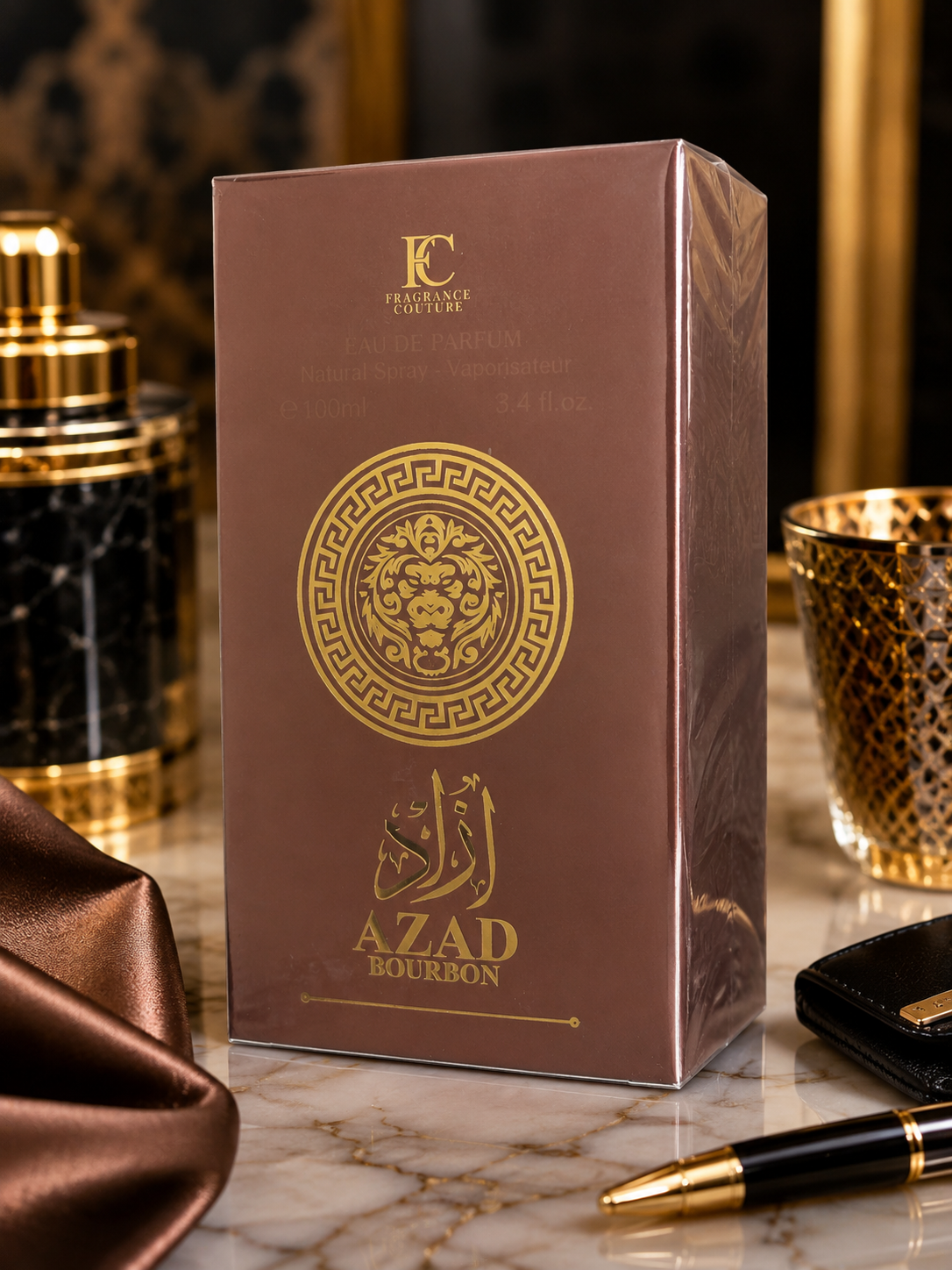 AZAD Bourbon Eau de Parfum for Men – 100 mL (3.4 fl oz) | Fragrance Couture