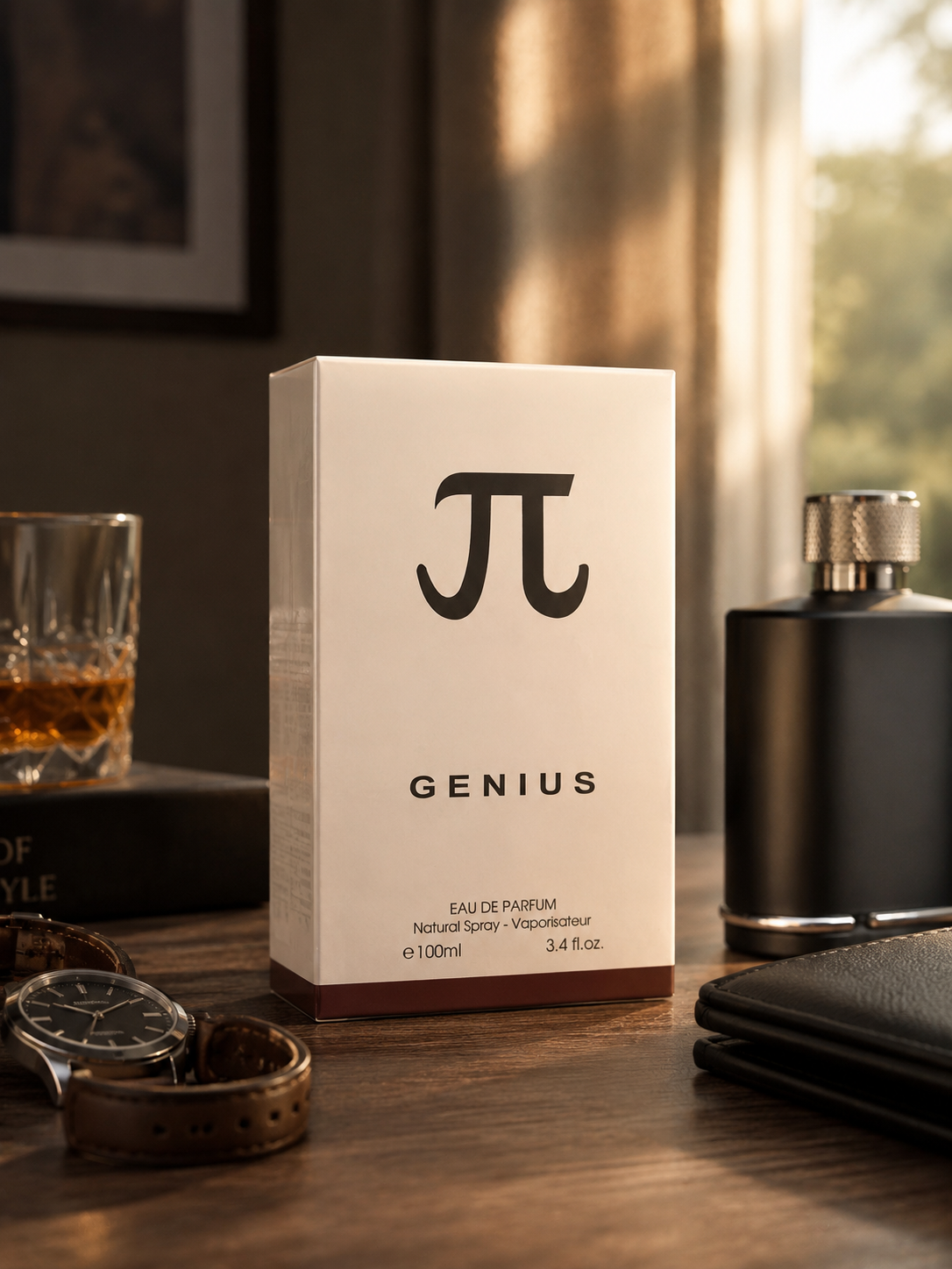Genius Eau de Parfum for Men 100ml (3.4 fl oz) – Fragrance Couture Premium Men's Cologne