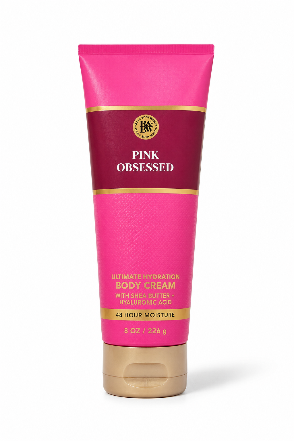 Bath & Body Works Pink Obsessed Ultimate Hydration Body Cream with Shea Butter & Hyaluronic Acid – 8 oz (226 g)