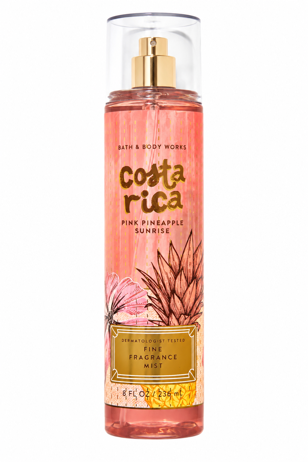 Costa Rica Pink Pineapple Sunrise Fine Fragrance Mist – Tropical Pineapple Body Spray 236ml