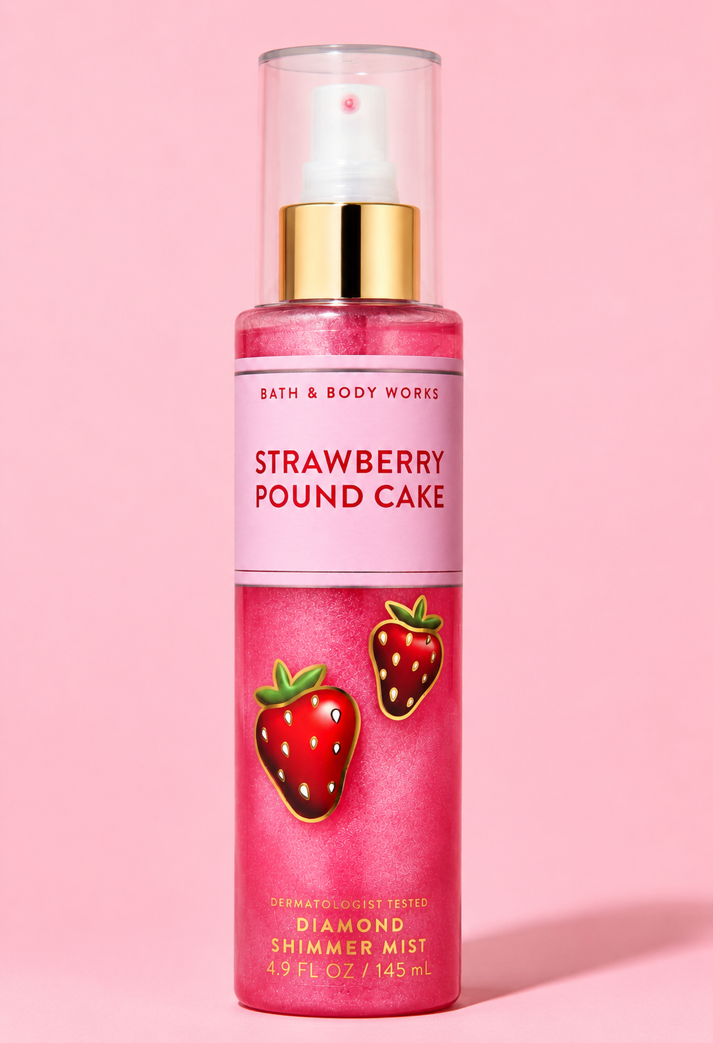 Bath & Body Works Strawberry Pound Cake Diamond Shimmer Mist