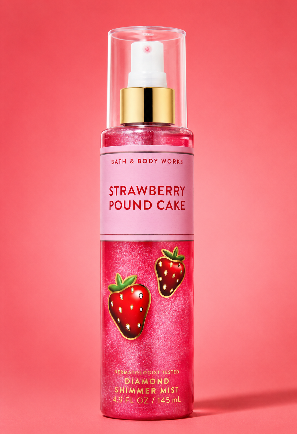 Bath & Body Works Strawberry Pound Cake Diamond Shimmer Mist
