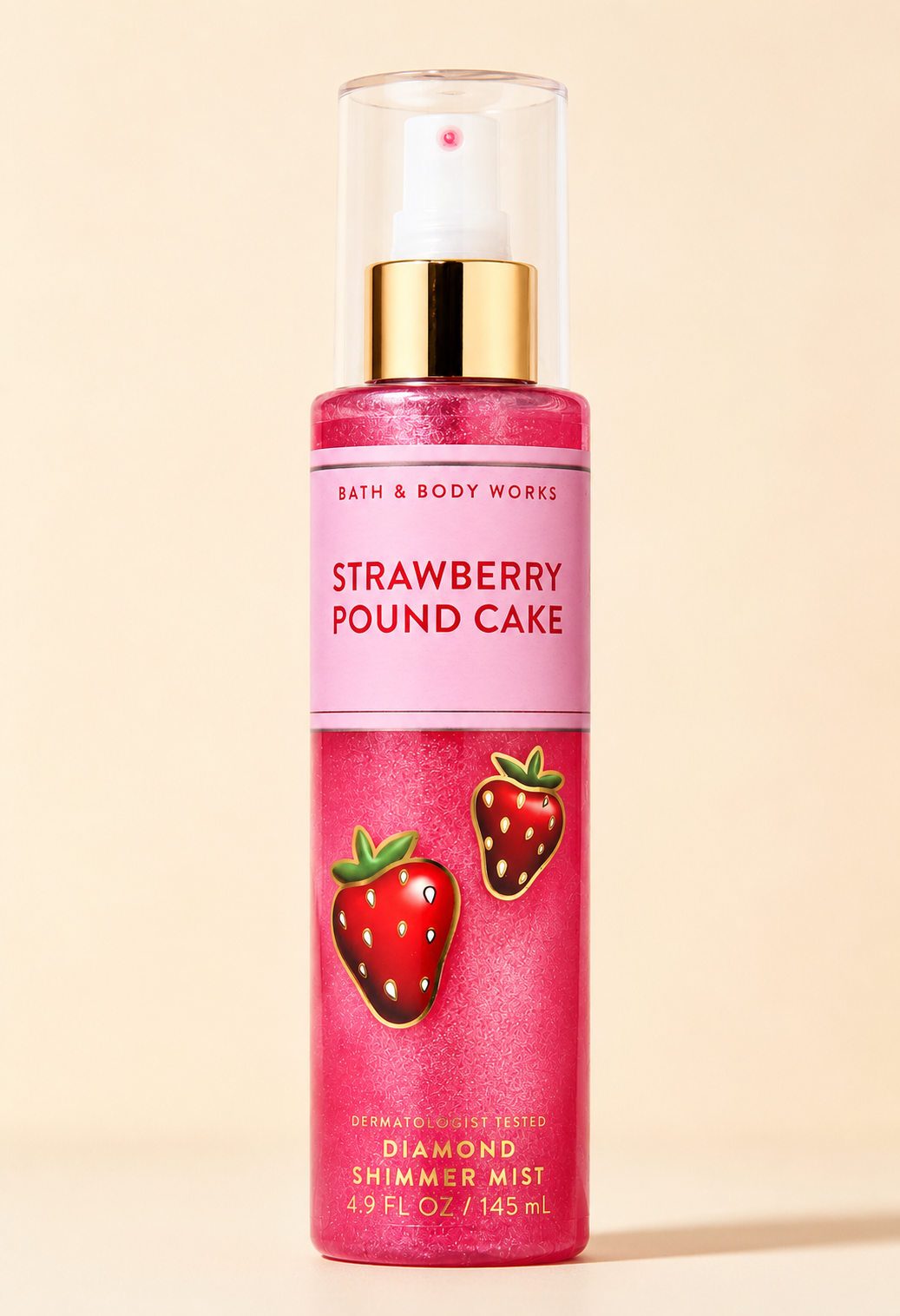 Bath & Body Works Strawberry Pound Cake Diamond Shimmer Mist
